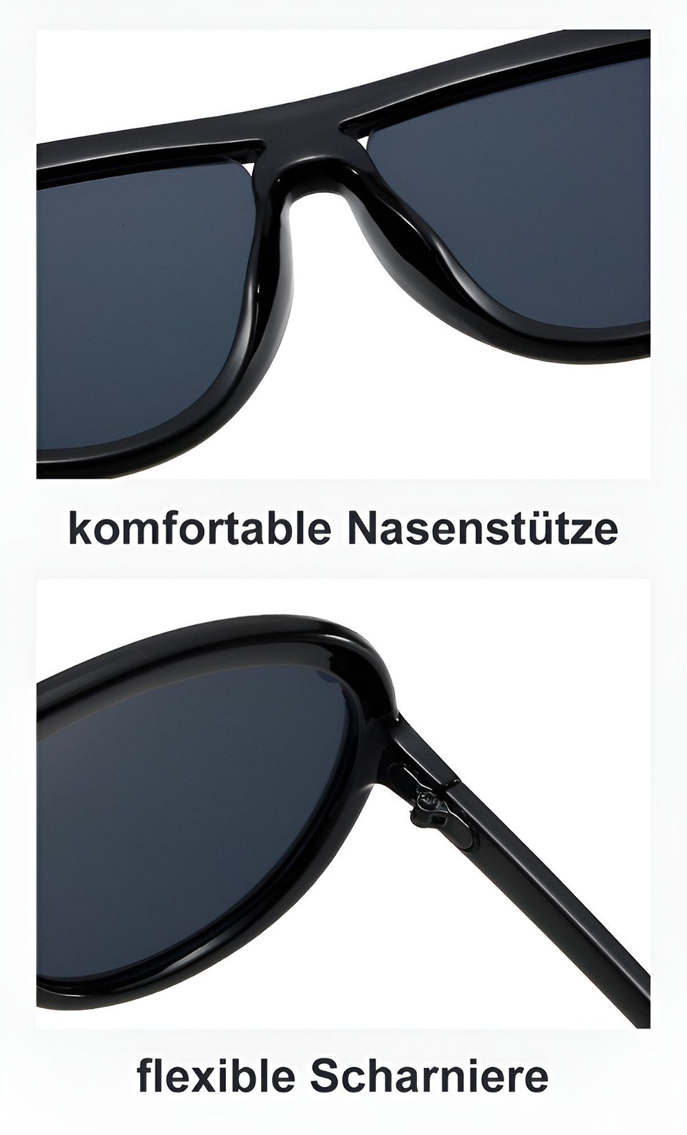 PACIEA Sonnenbrille Damen Herren Oversized UV Schutz Fahrer Sport Outdoor