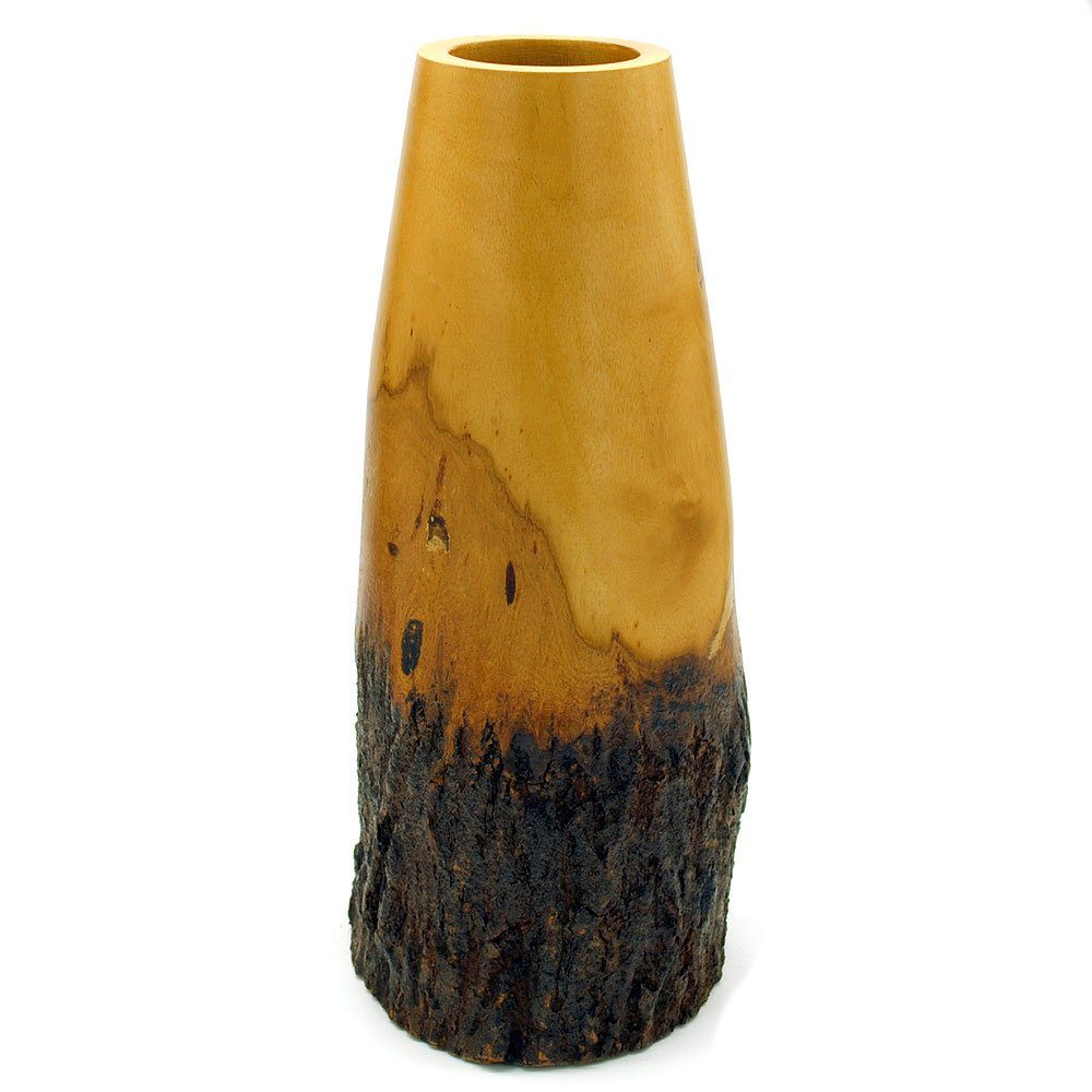 Gedeko Dekovase Holzvase aus mit cm Vase 30 Holz Rinde, Mango, Höhe