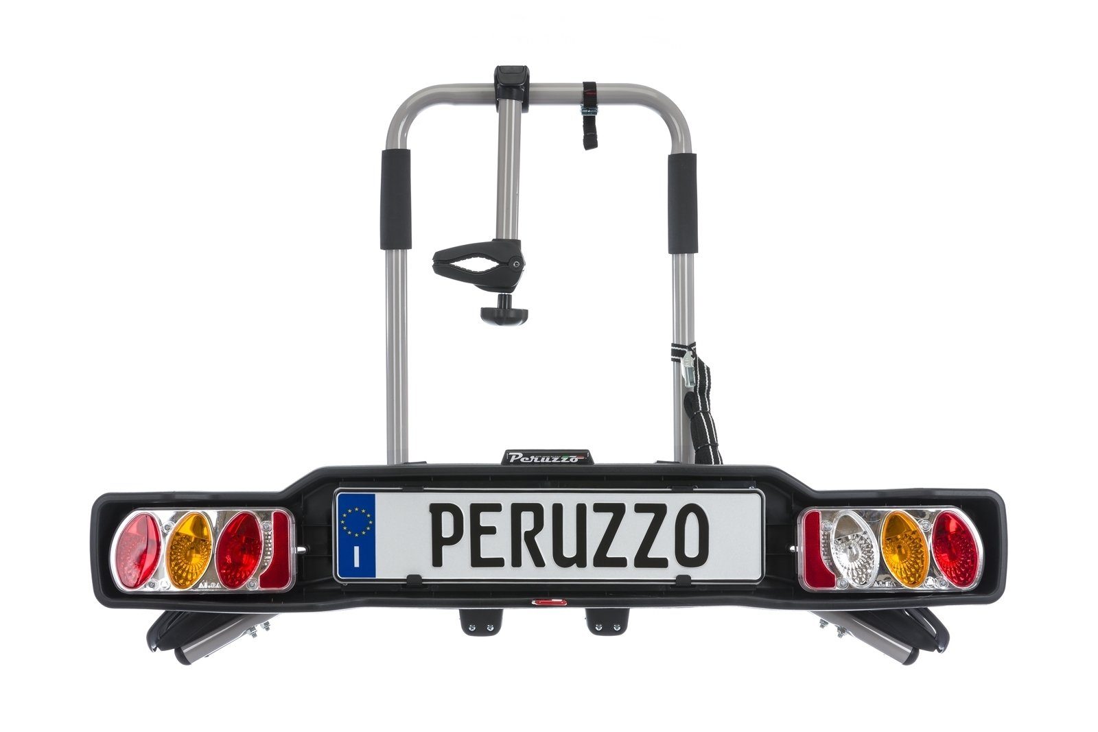 Stahl Kupplungsfahrradträger -15,58kg 2 Fahrräder Peruzzo -silber PERUZZO PARMA Fahrradträger
