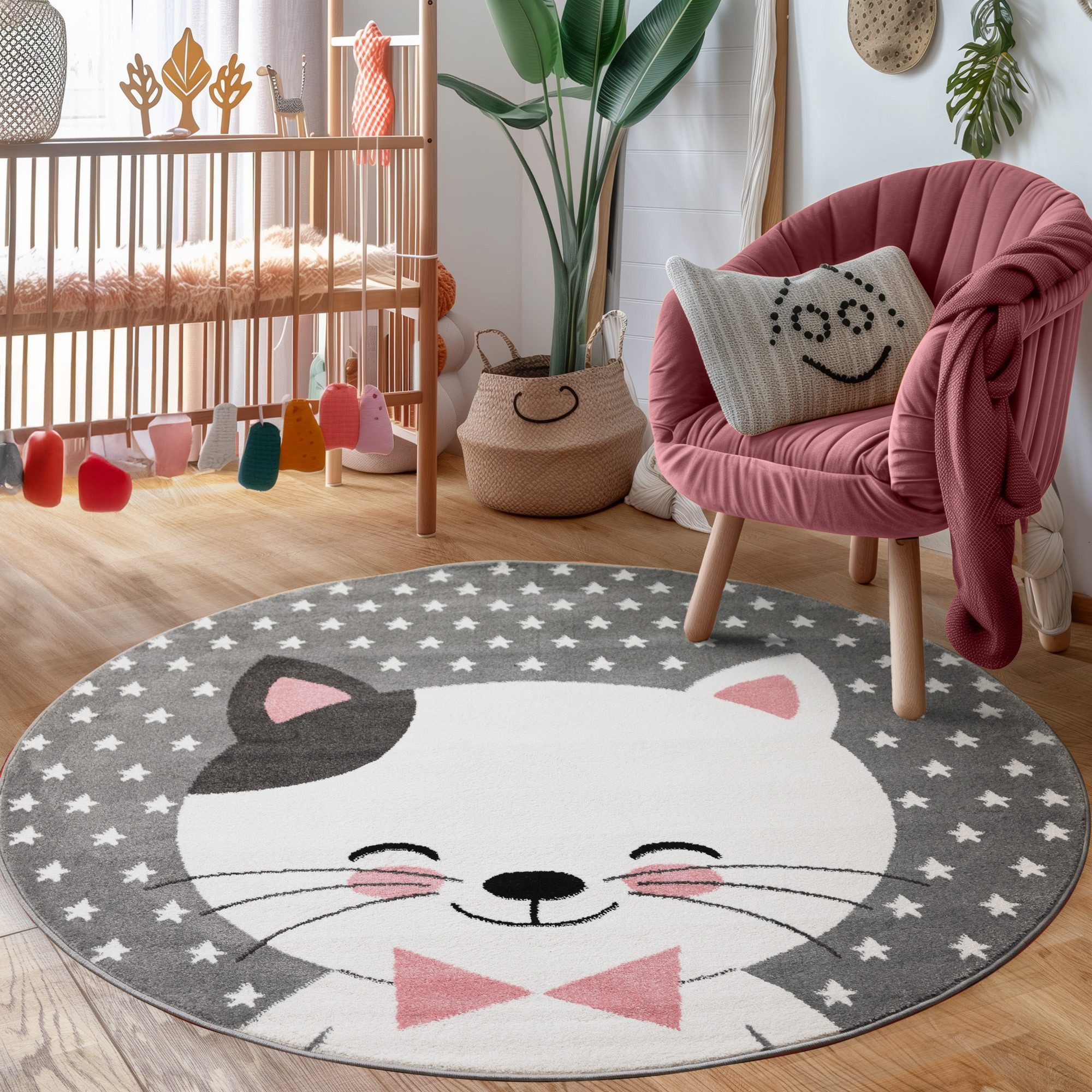 Carpettex Kinderteppich Niedliches Katze design, Läufer, Höhe: 11 mm, Kinde günstig online kaufen