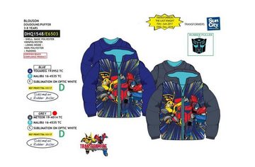 Transformers Winterjacke TRANSFORMERS Kinderjacke Jacke für Jungen in blau oder grau für Kinder 3 4 6 8 Jahre