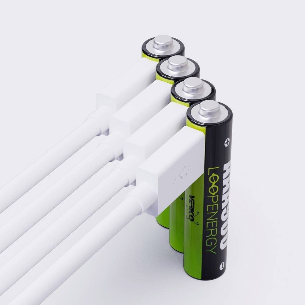 Verico Li-Ion USB-C® Micro AAA-Akku 1.5V 900mWh 600mAh ladbar per Akku