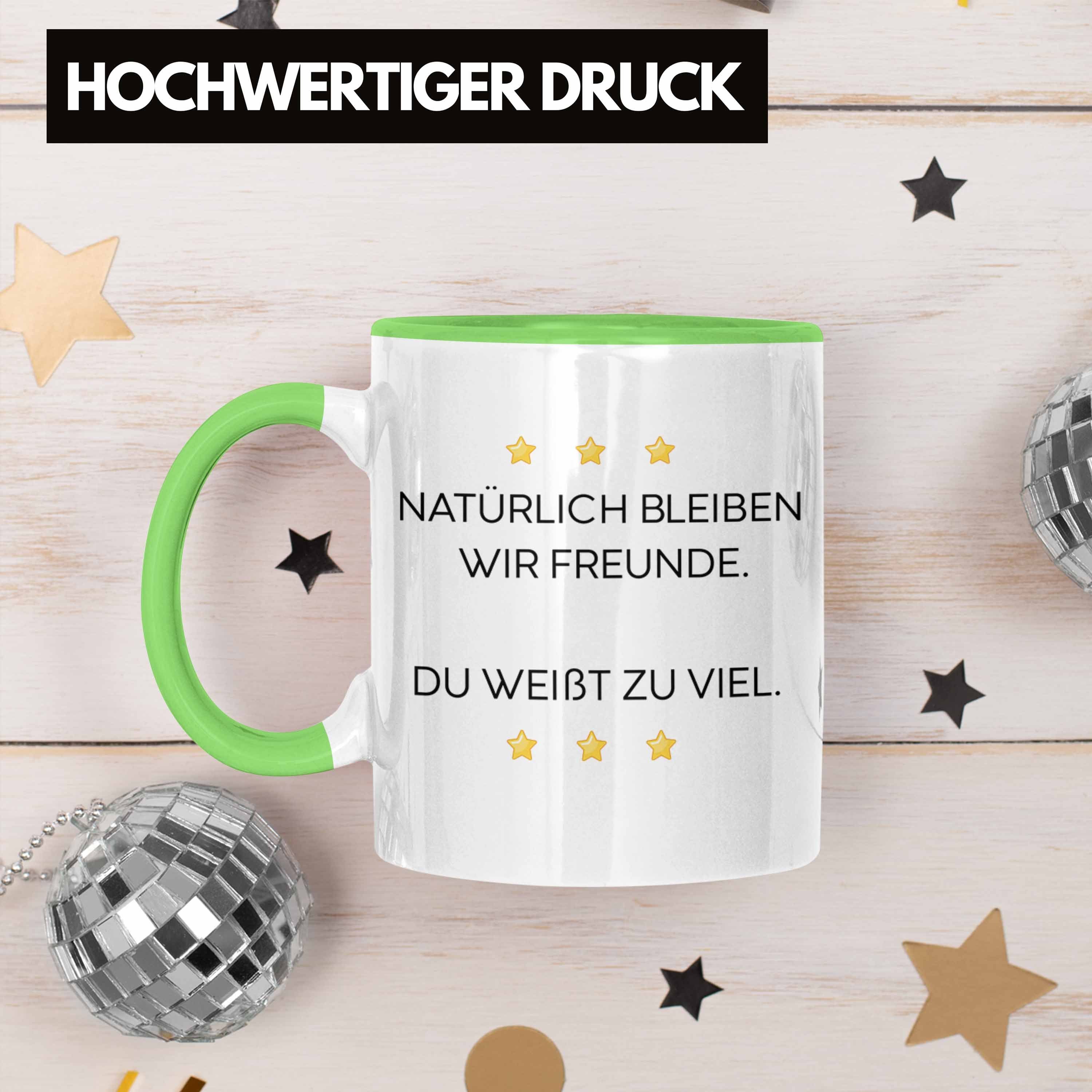 Geschenk mit Trendation Lustige Freundin Grün Sarkasmus Sprüchen Becher Tasse - mit Beste Trendation Tassen Spruch Kollegin Büro Lustig für Tasse Arbeit