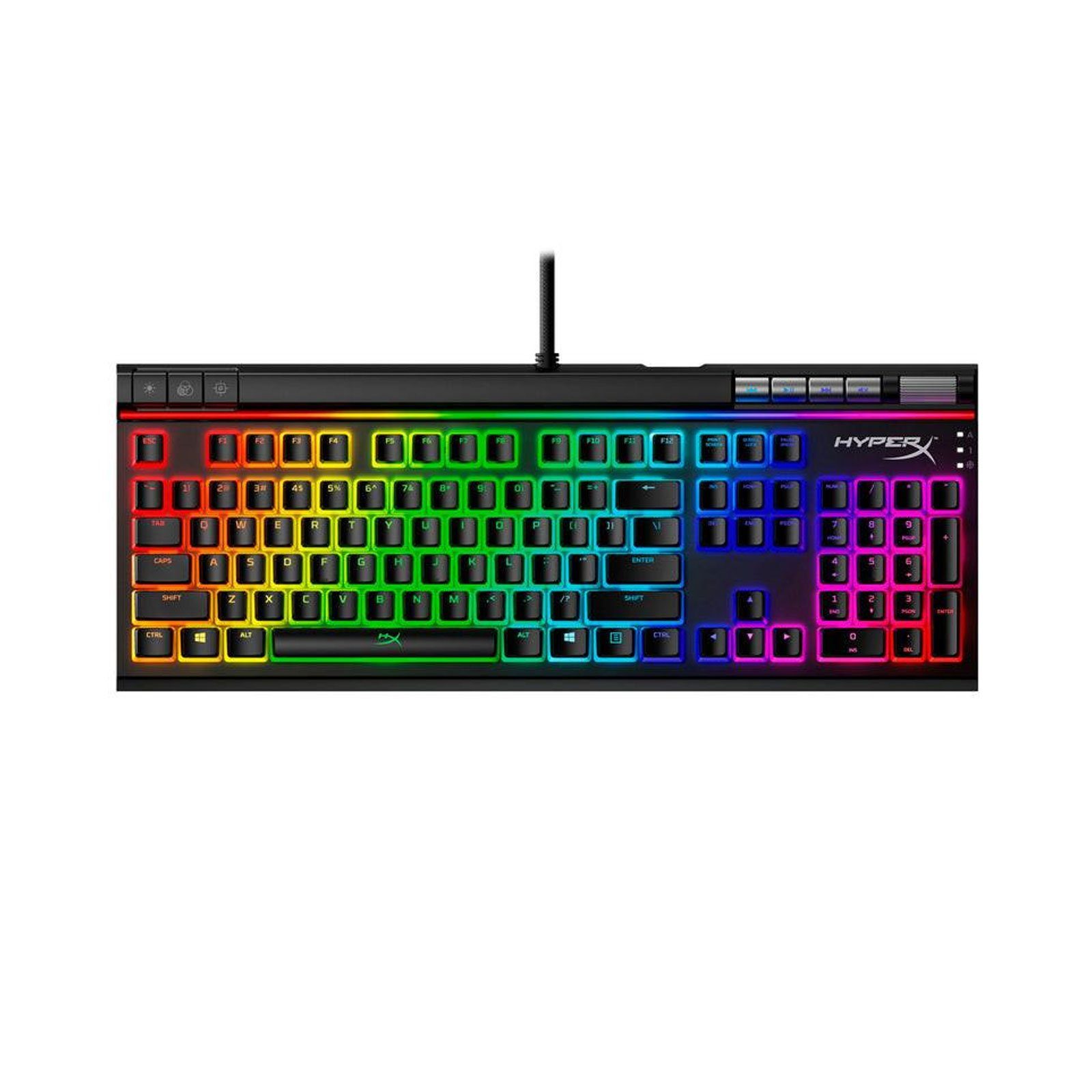 HyperX Elite 2 PC-Tastatur (LED-Beleuchtung, Anti-Ghosting, Makroprogrammierung)