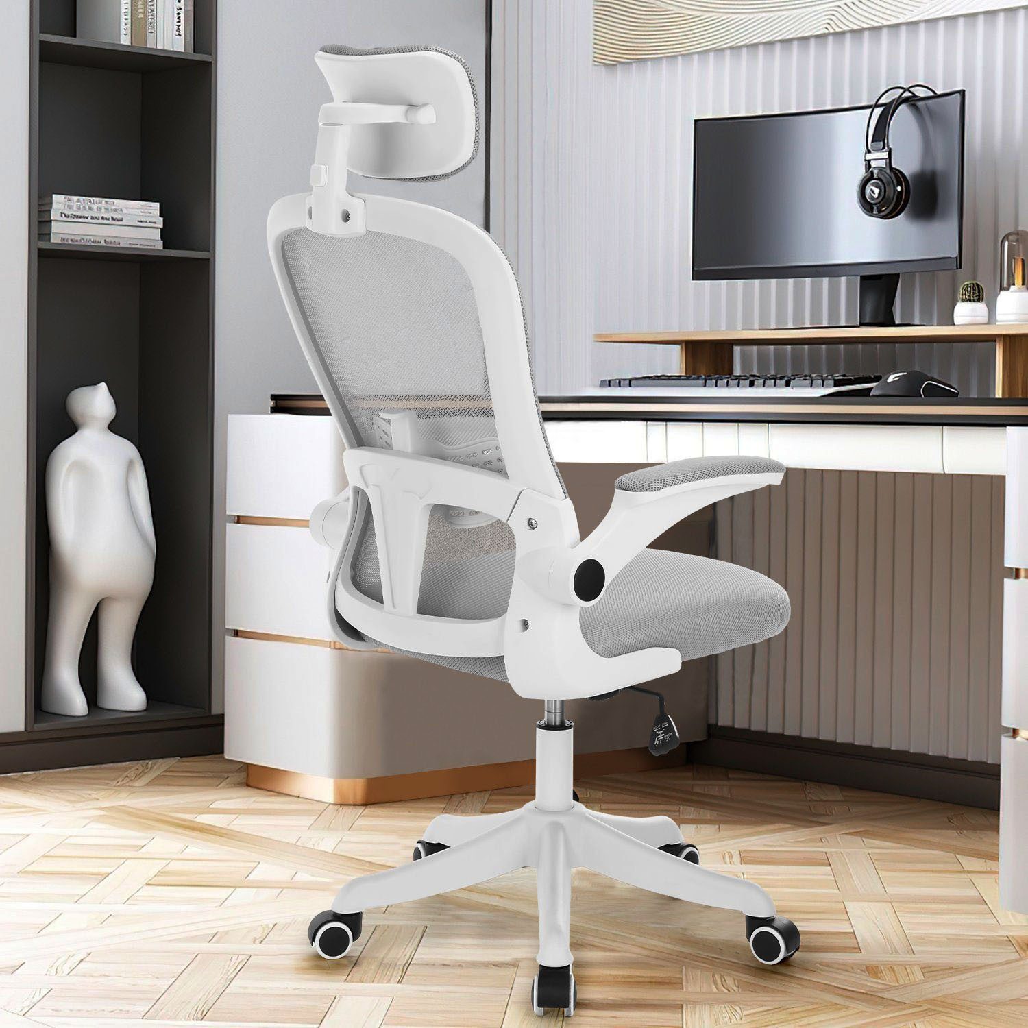 oyajia Bürostuhl Ergonomisch Schreibtischstuhl mit Verstellbarer günstig online kaufen