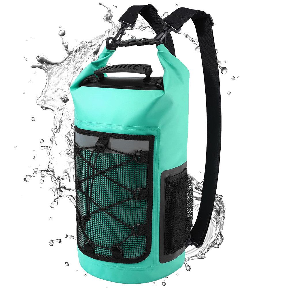 Reiserucksack Dry Bag 25L Wasserdicht, PVC Rucksack für Outdoor & Wassersport
