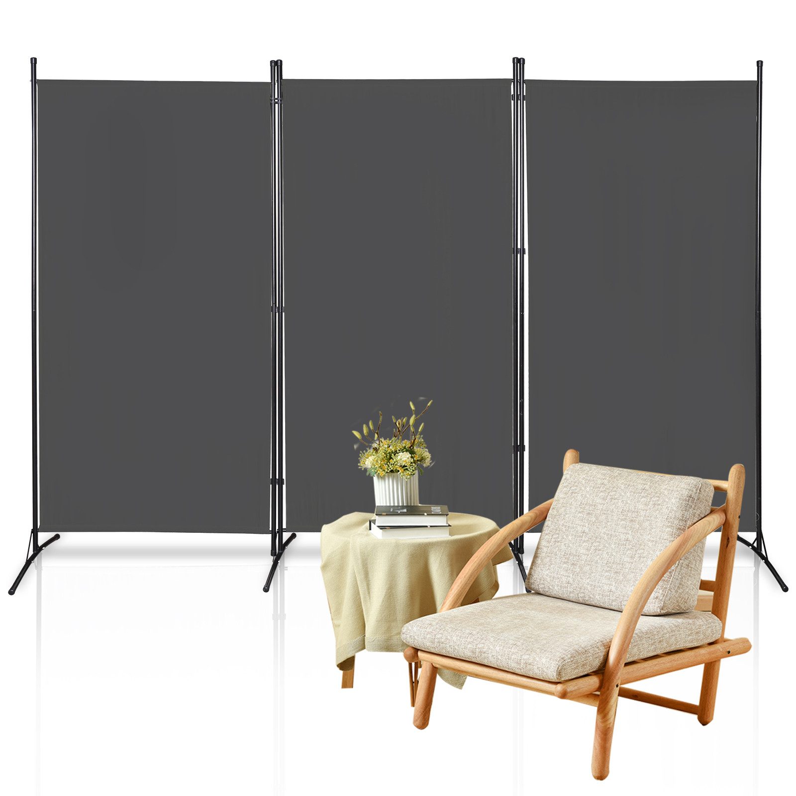 Clanmacy Paravent Paravent Umkleide Balkon Raumteiler günstig online kaufen