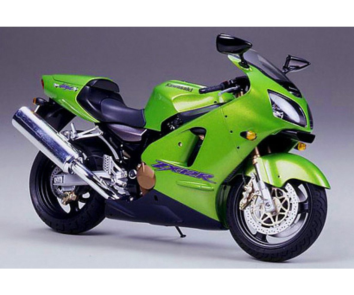 Tamiya Modellbausatz Tamiya Kawasaki Ninja ZX-12R Street 1999 Motorrad 1:12 Plastik Modellb