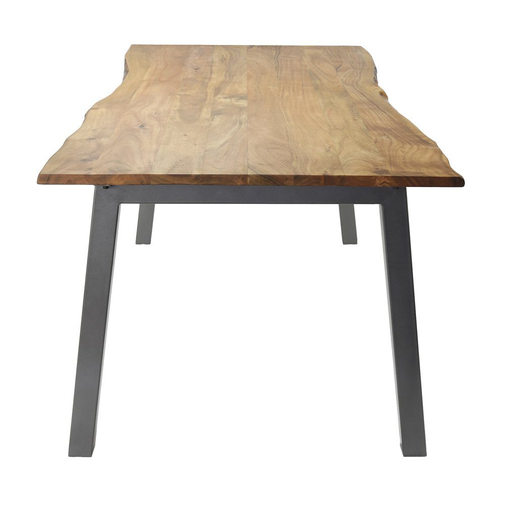 LEVEN Lifestyle Esstisch 180 x Tisch Akazie aus 90 Baumkante cm
