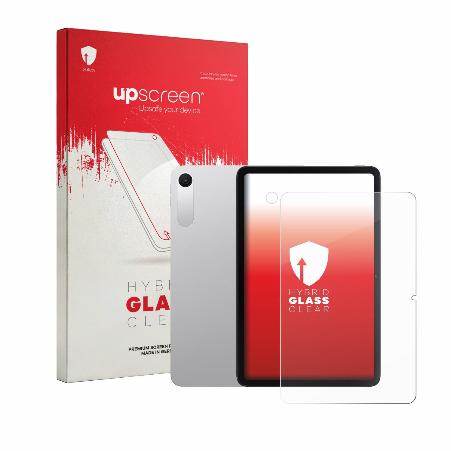 upscreen Displayschutzglas Folie für Xiaomi Redmi Pad 2 9.7 (Display+Kamera), Schutzfolie Glas Panzer Display Schutz klar
