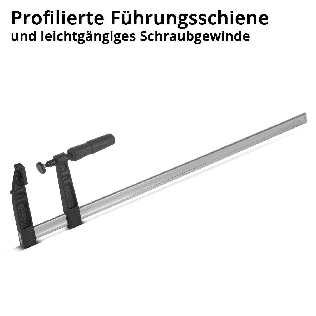 STAHLWERK Schraubzwinge 120x800 mm Klemmzwinge stabile F-Zwinge, (1 St)