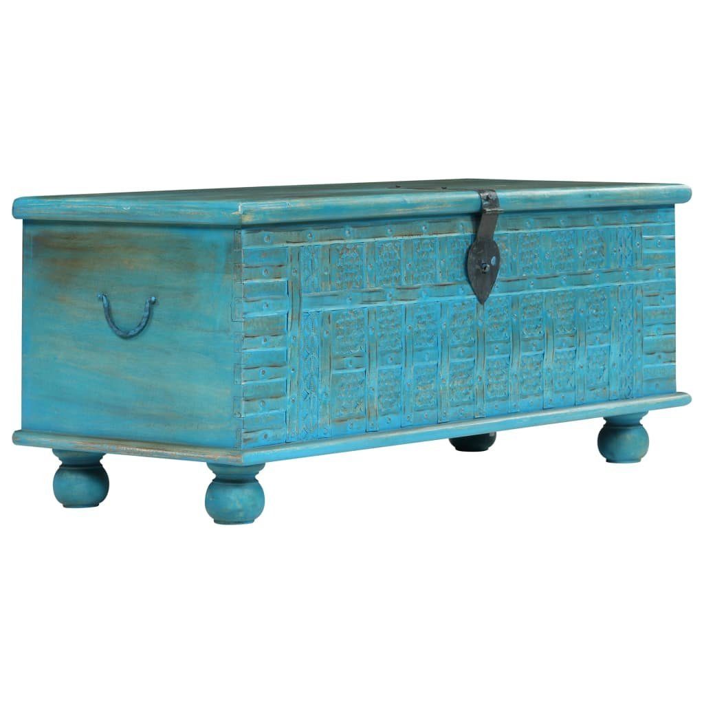 vidaXL Aufbewahrungsbox Aufbewahrungstruhe Massivholz Blau 100x40x41 cm. € 256,99