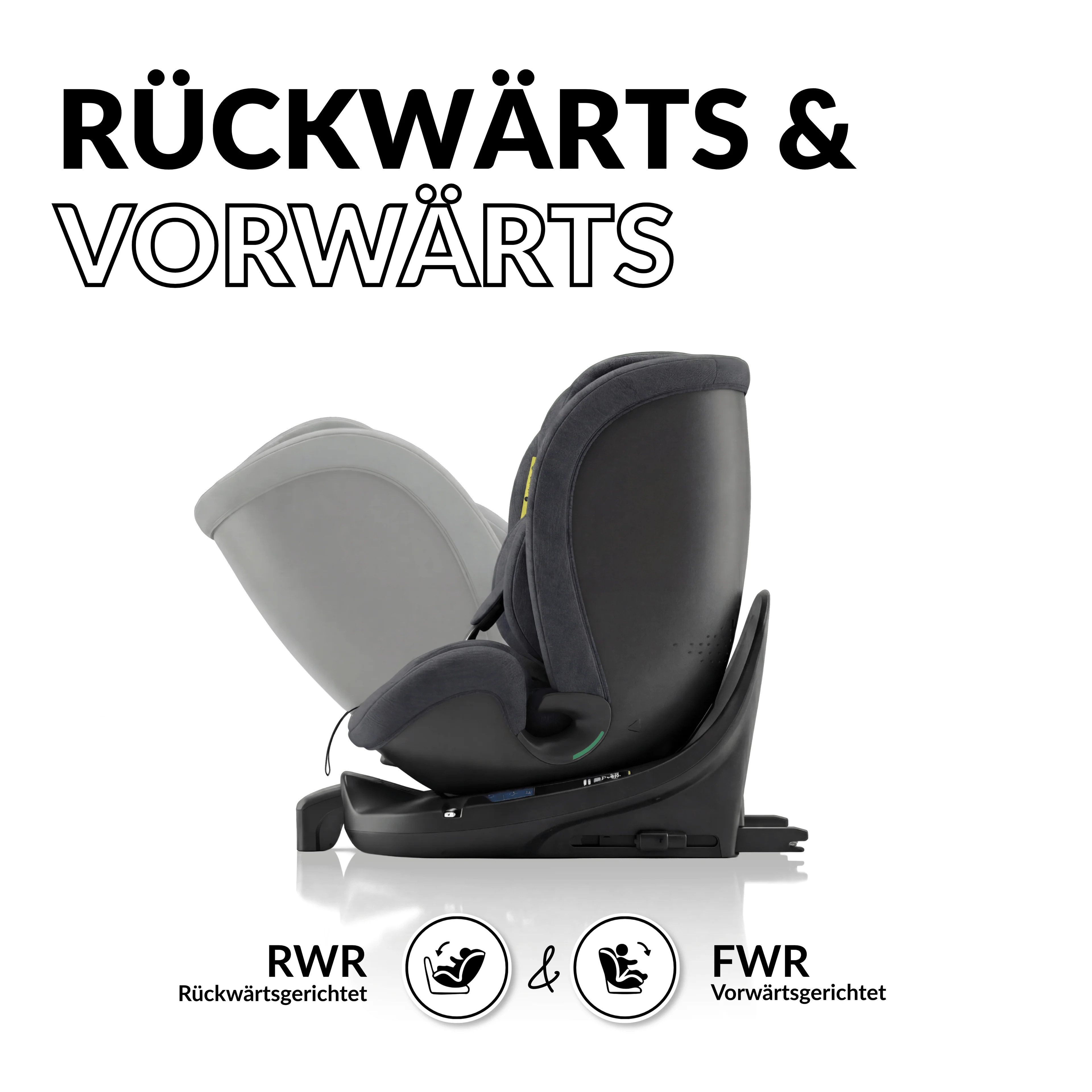 OWEN Autokindersitz OWEN® 3-in-1 Kindersitz mit ISOFIX 360º Comfy, bis: 12, Kombinations-Kindersitz (mitwachsend)