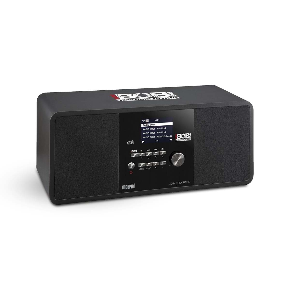IMPERIAL 22-281-00-RB Radio (Internet Radio, 20 W, Hybrid-Stereoanlage, DAB+/FM/Internet, Schwarz, Rock-BOX)