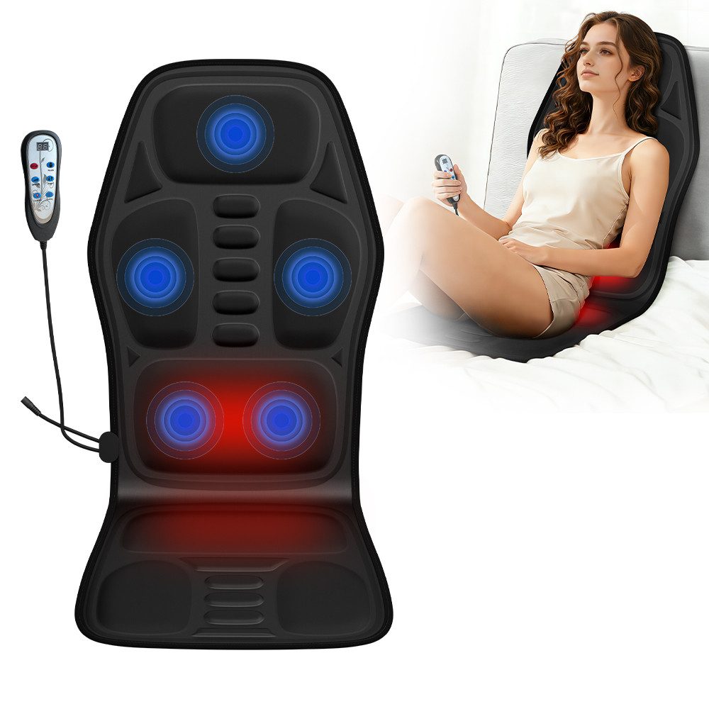 ibettertec Massagegerät Elektrisches Massagekissen-Multifunktionaler Ganzkörpermassager, Set, Polyester 150×40×3 cm mit Heiz- und Wärmetherapie