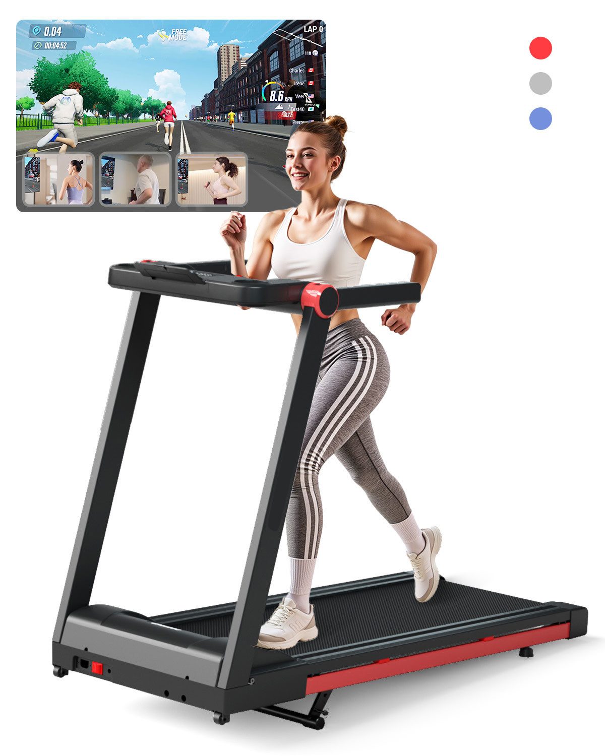 Laufband für Zuhause mit 158 KG Tragfähigkeit und APP-Steuerung