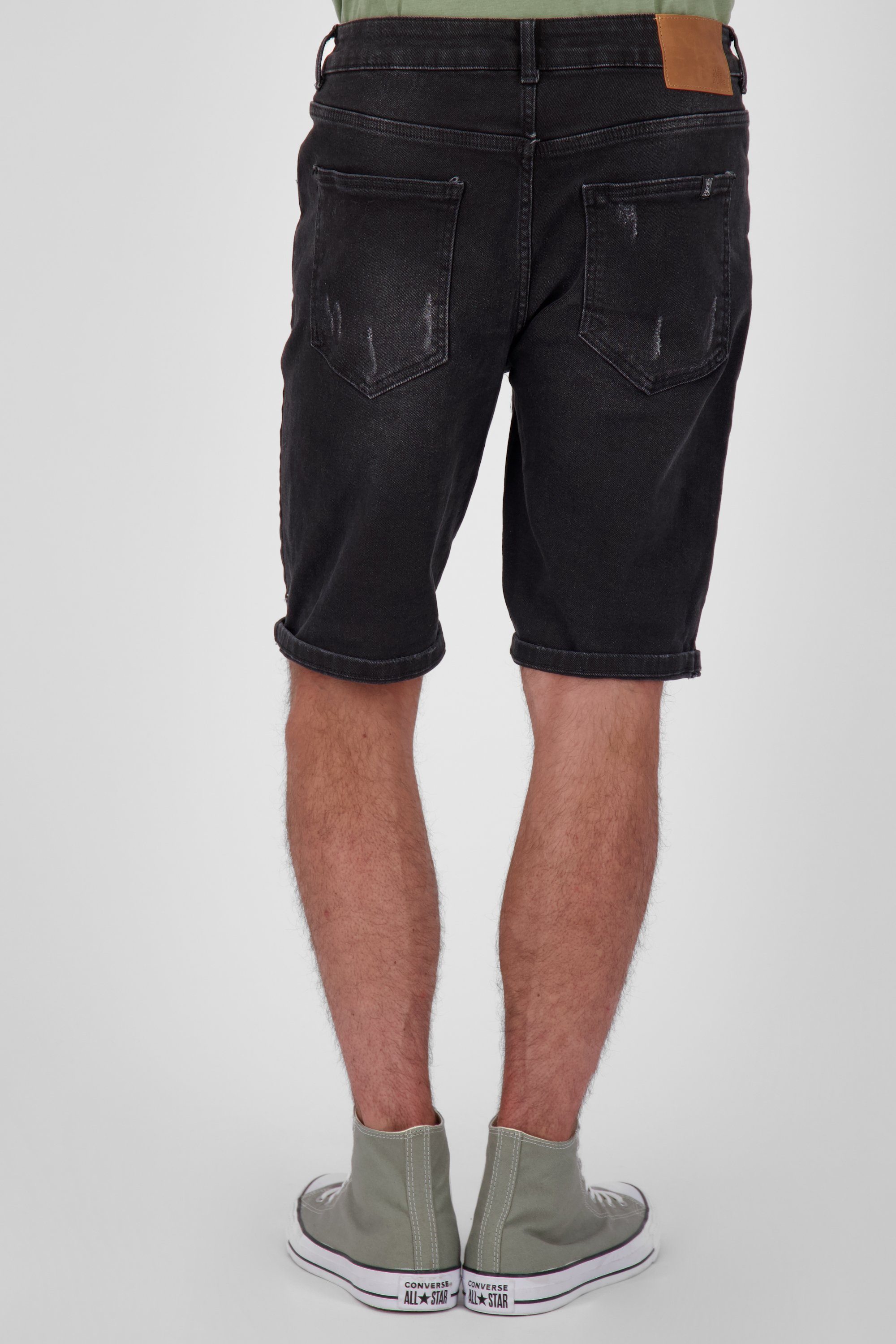 Alife & Kickin Shorts A DNM MorganAK Jeansshorts, kurze Herren denim Shorts Hose washed black