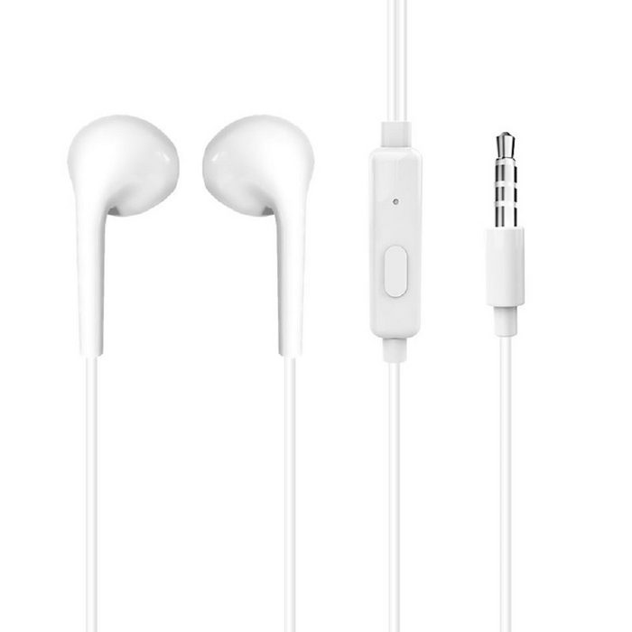 Dudao Dudao Earphones In-Ear Ohrhörer mit Fernbedienung und Mikrofon minijack 3 5 mm Anschluss in Weiss In-Ear-Kopfhörer