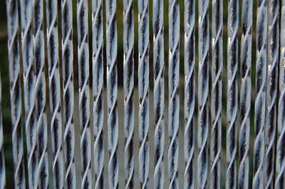 La Tenda Insektenschutz-Vorhang La Tenda ASCONA 2 Streifenvorhang grau, 100 x 230 cm, PVC - Длина und Breite individuell kürzbar