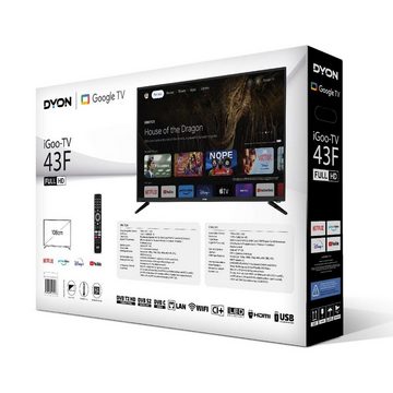 Dyon iGoo-TV 43F LED-Fernseher (108 cm/43 Zoll, Full HD, Smart-TV)