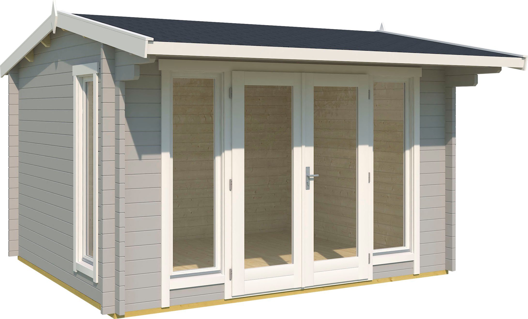 LASITA MAJA Gartenhaus JUBILEE, BxT: 370x320 cm, (Set, inkl. Fussbodenbretter zum verlegen)