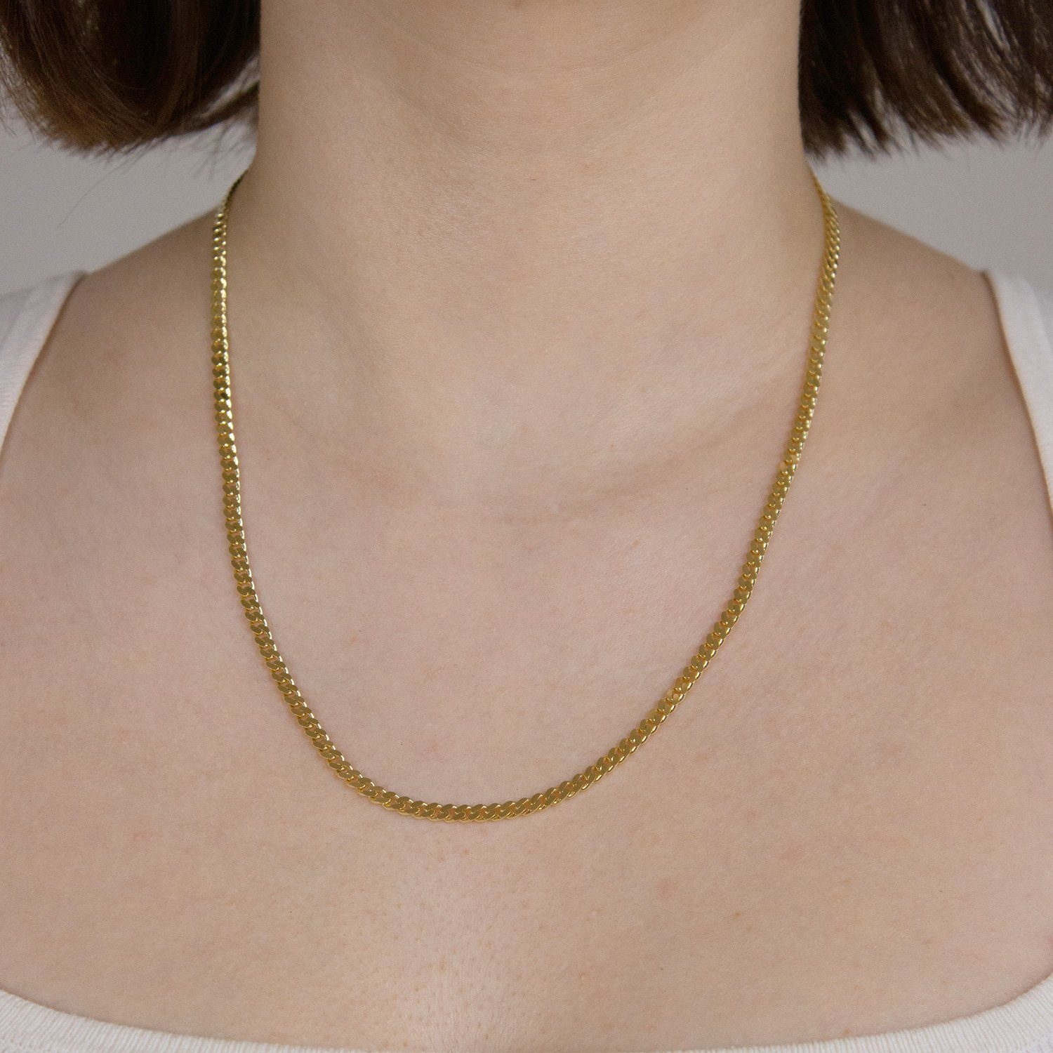 HOPLO Panzerkette Goldkette Panzerkette Länge 21cm - Breite 3,4mm - 585-14 günstig online kaufen