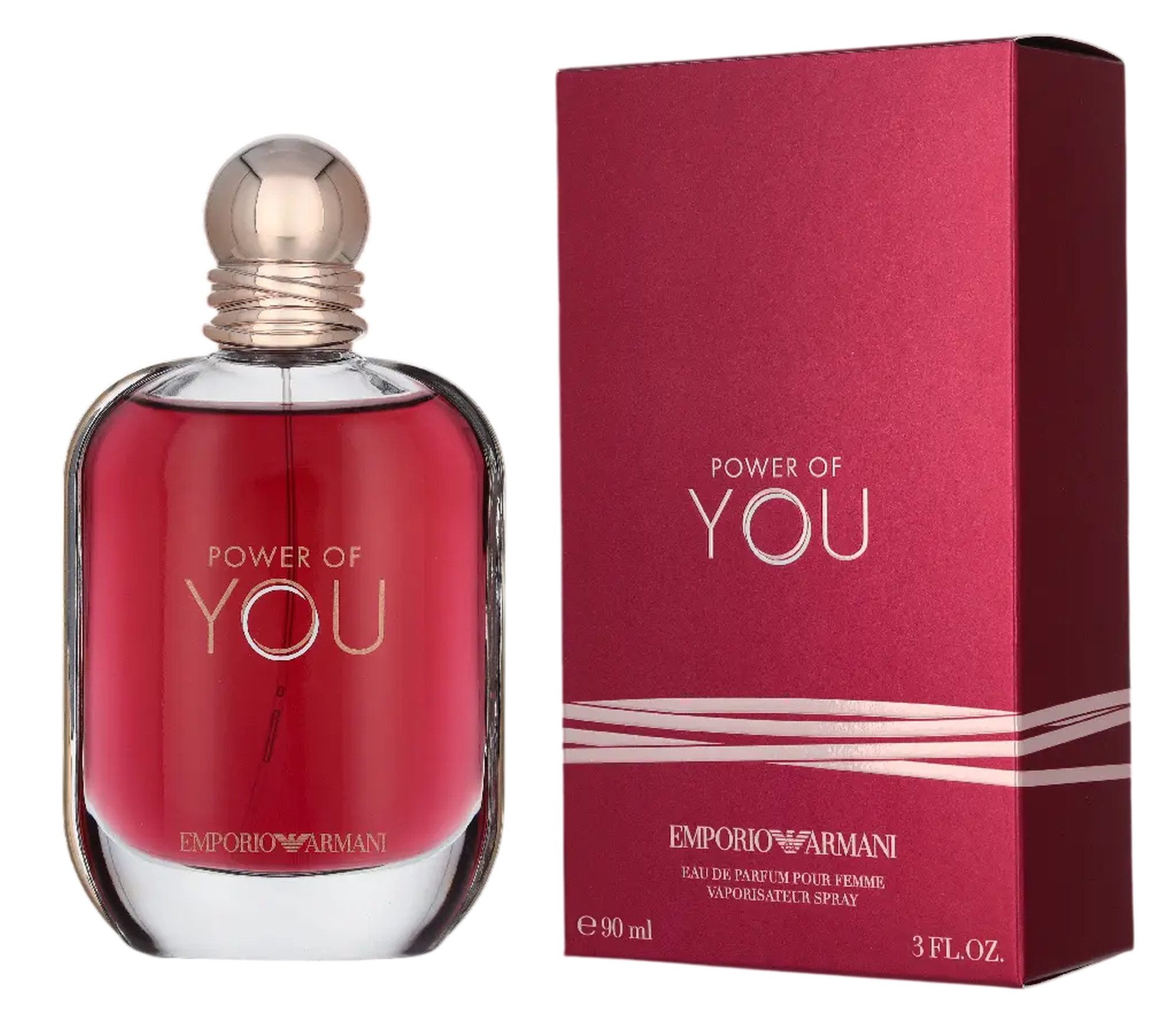 Emporio Armani Eau de Parfum Power of You EDP Damen Spray, Fruchtig-gourmandiger Duft mit Maracuja, Vanille und Frangipani
