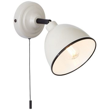 Brilliant Wandleuchte Telio, Lampe Telio Wandleuchte Zugschalter grau/taupe 1x D45, E14, 28W, gee