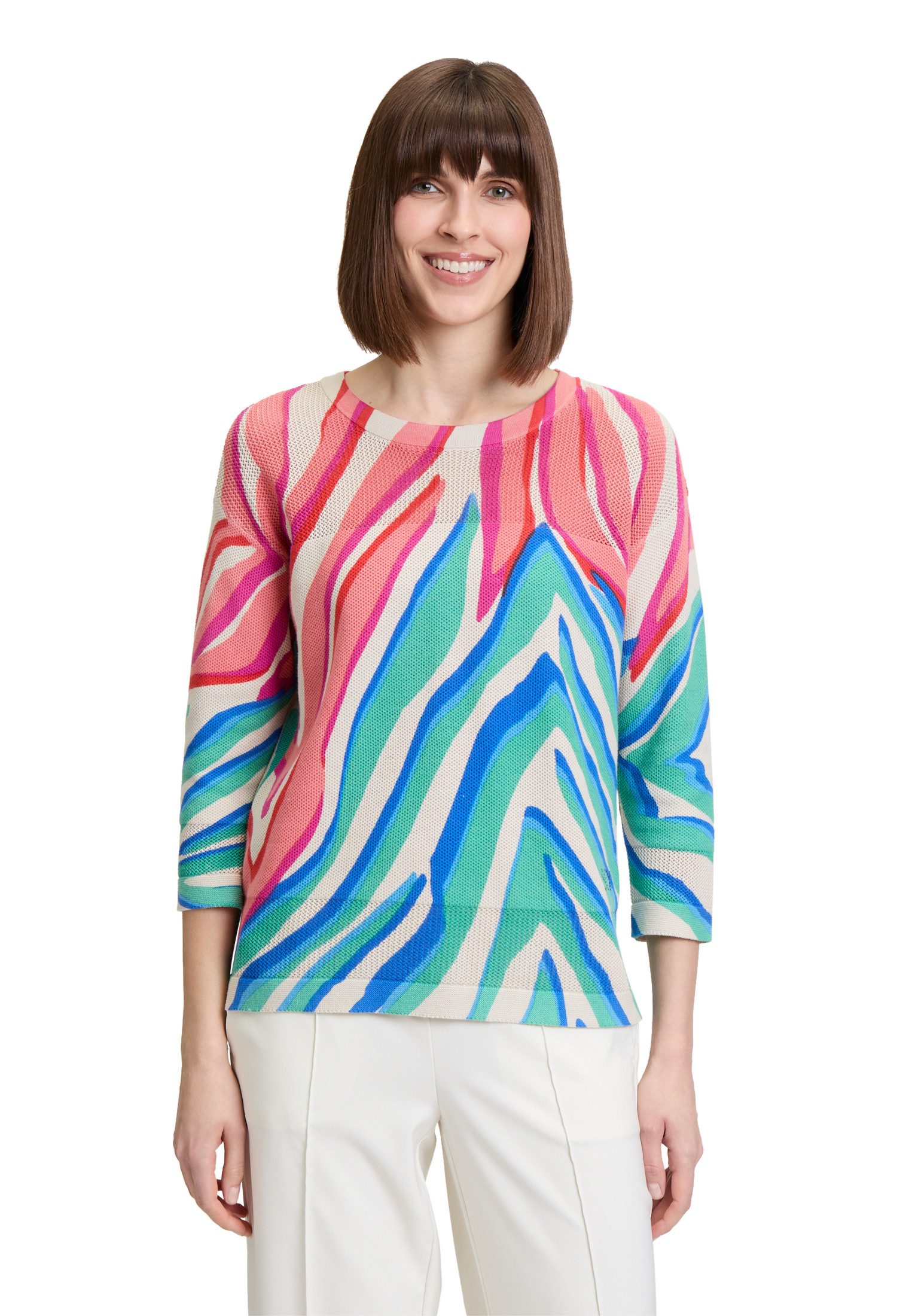Strickpullover Betty Barclay Damen Feinstrickpullover mit Print