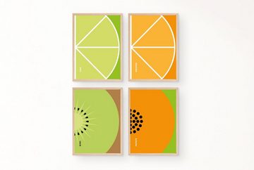 MOTIVISSO Poster Obst & Gemüse - Orange