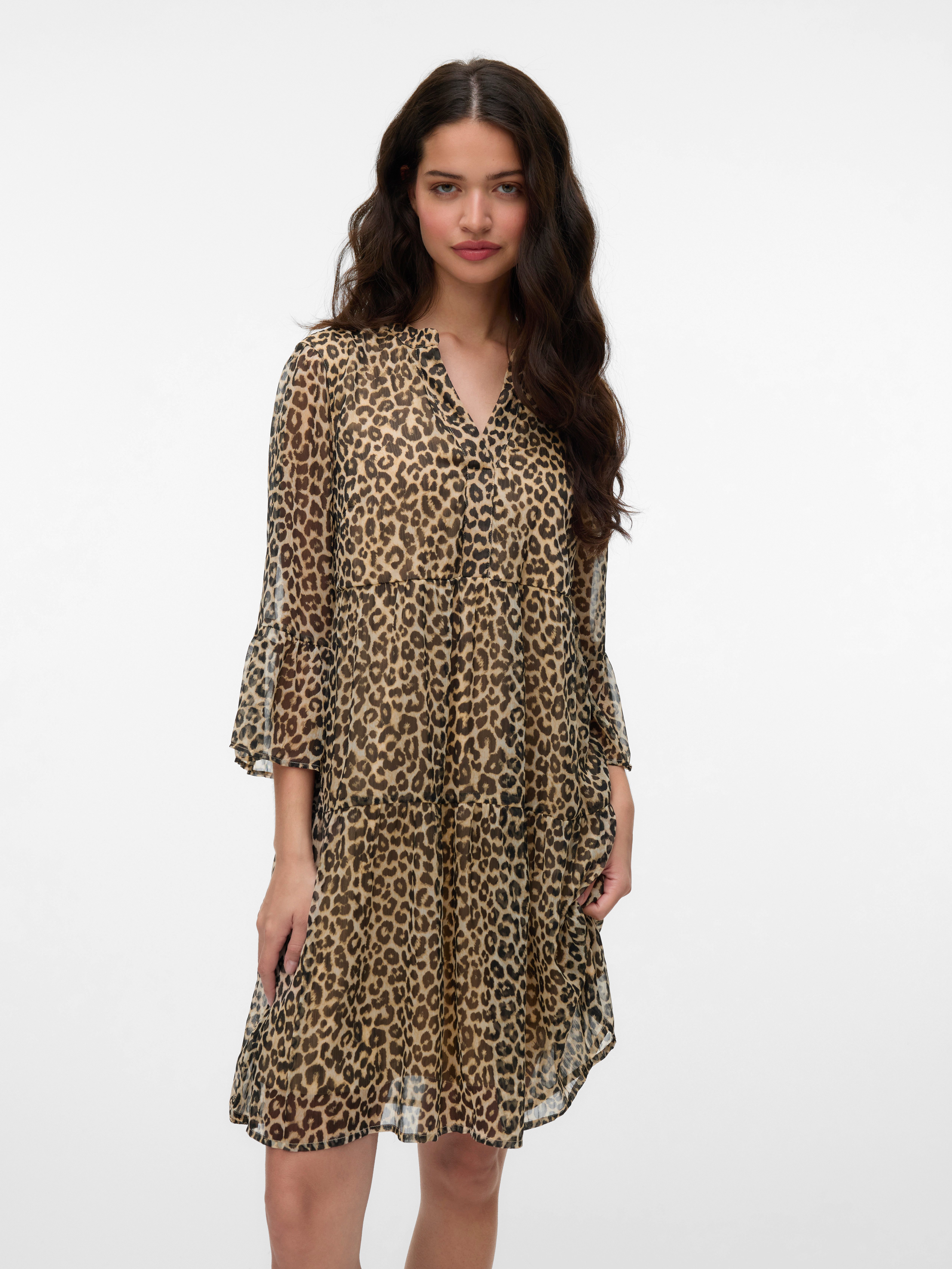 Vero Moda Tunikakleid VMSMILLA 3/4 SHORT DRESS WVN GA Sommerkleid günstig online kaufen