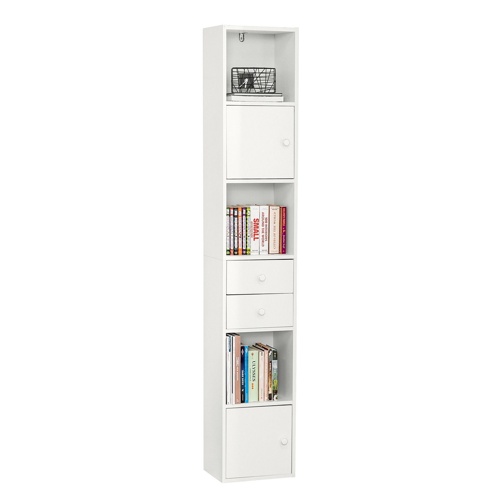 SoBuy Bücherregal STR10, mit Schubladen Bücherschrank günstig online kaufen