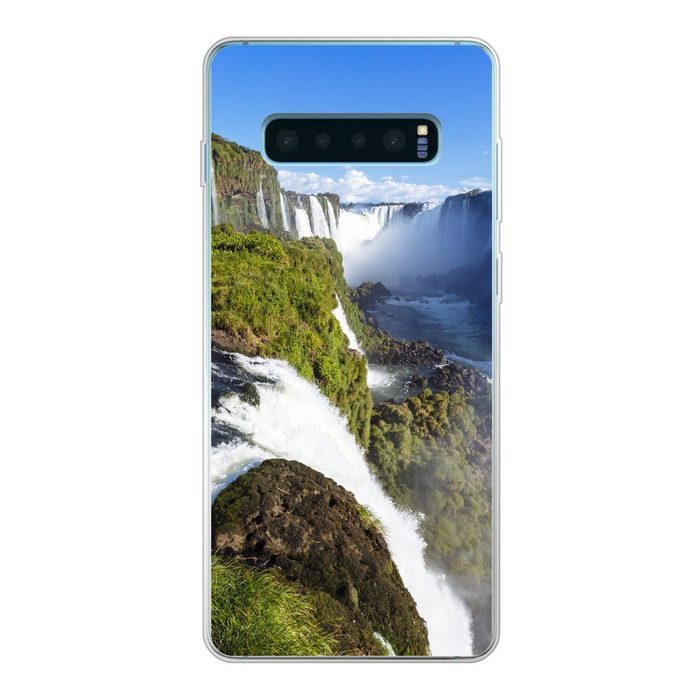 MuchoWow Handyhülle Iguaçu-Wasserfall in Brasilien Phone Case Handyhülle Samsung Galaxy S10 Lite Silikon Schutzhülle