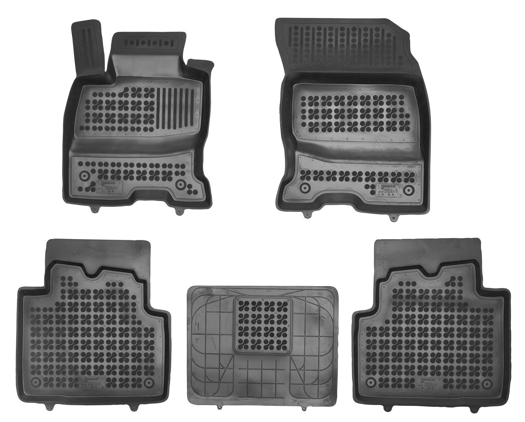 PHEV AZUGA Hohe Kuga für Kuga Auto-Fußmatten Ford ab für 5-tlg., 2020 Gummi-Fußmatten III SUV passend Ford
