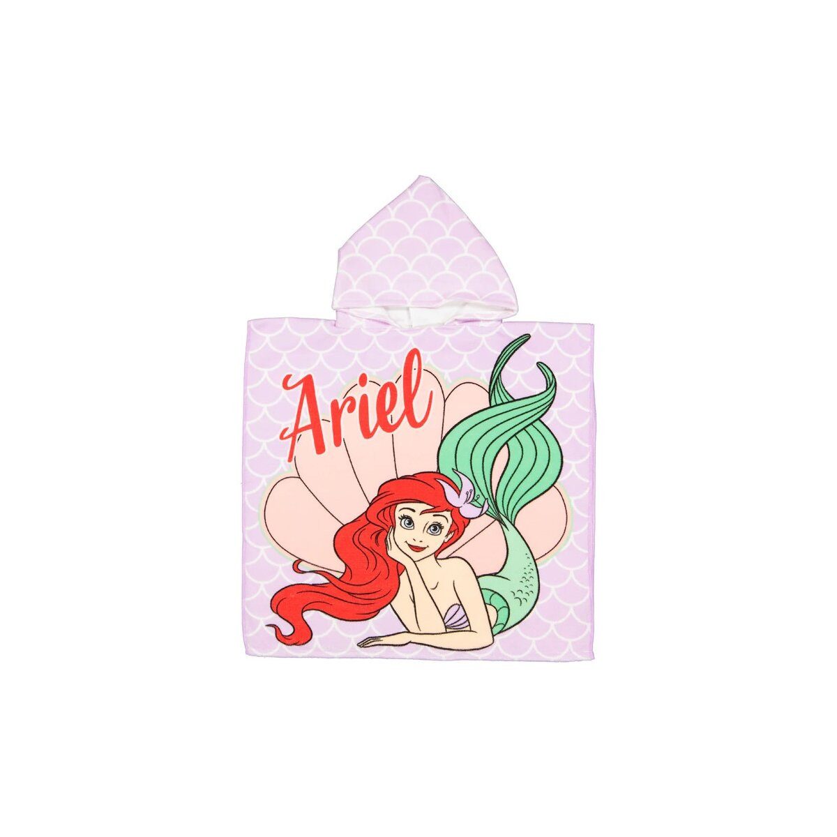 Disney Poncho Ariel Poncho 60x120cm – Strandtuch Meerjungfrau Fast Dry