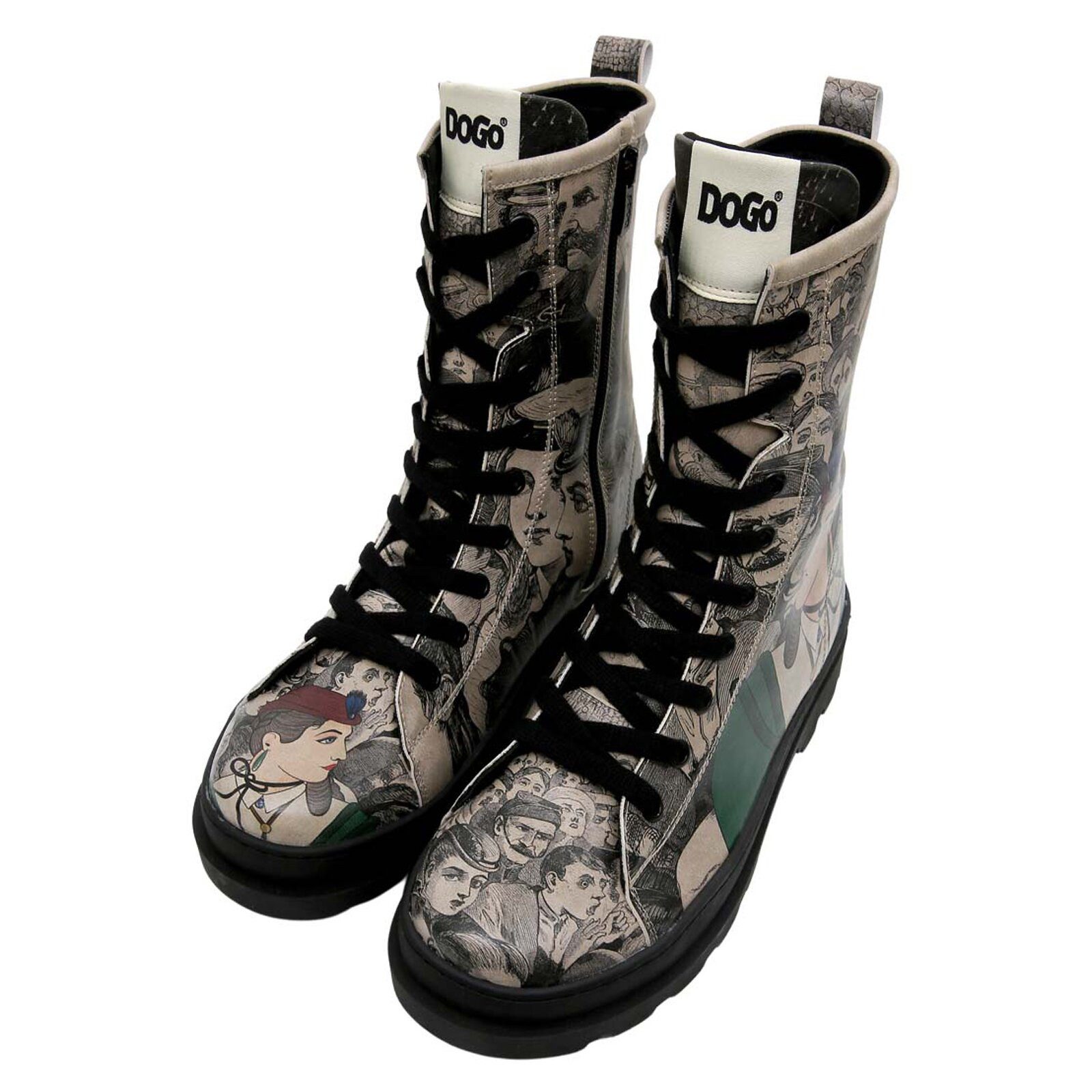 DOGO Gisele Schnürstiefel Boots Colorful Lady Damen Stiefeletten Stiefelette Handgefertigt