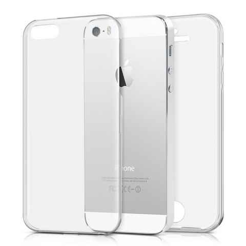 kwmobile Handyhülle Hülle für Apple iPhone SE (1.Gen 2016) / 5 / 5S, Silikon Komplettschutz Handy Cover Case Schutzhülle