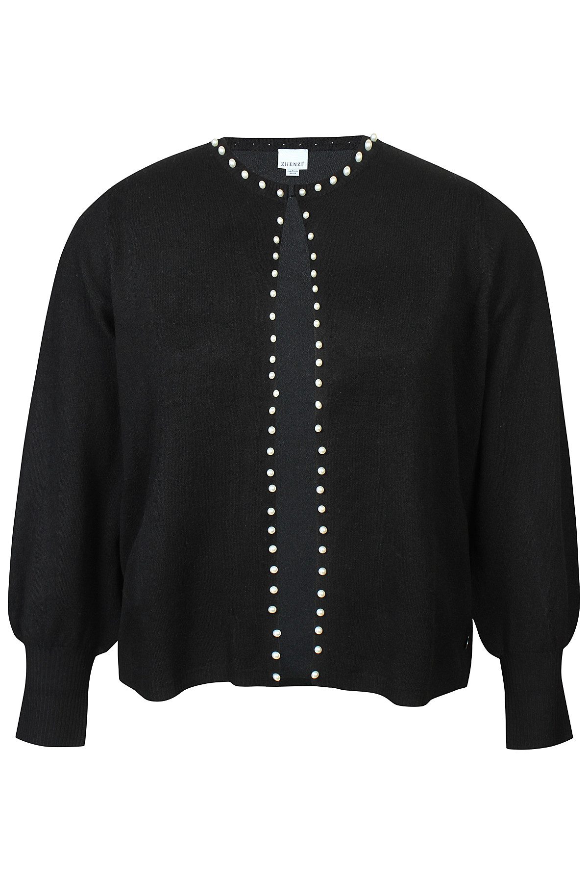Zhenzi Strickjacke Strickjacke Elga mit Perlenverzierung mit Perlenverzierung