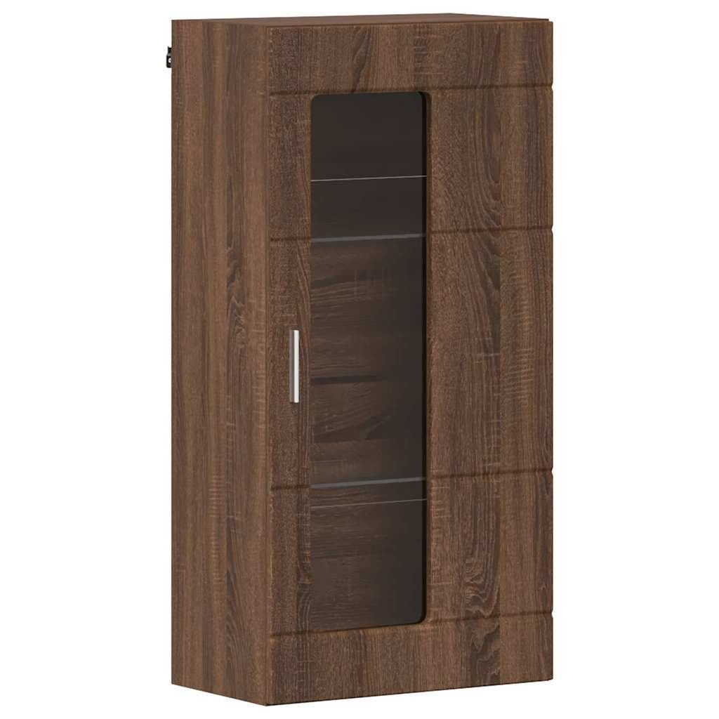 vidaXL Wohnzimmer-Set Wandmontierter Schrank Braun Eichen-Optik günstig online kaufen