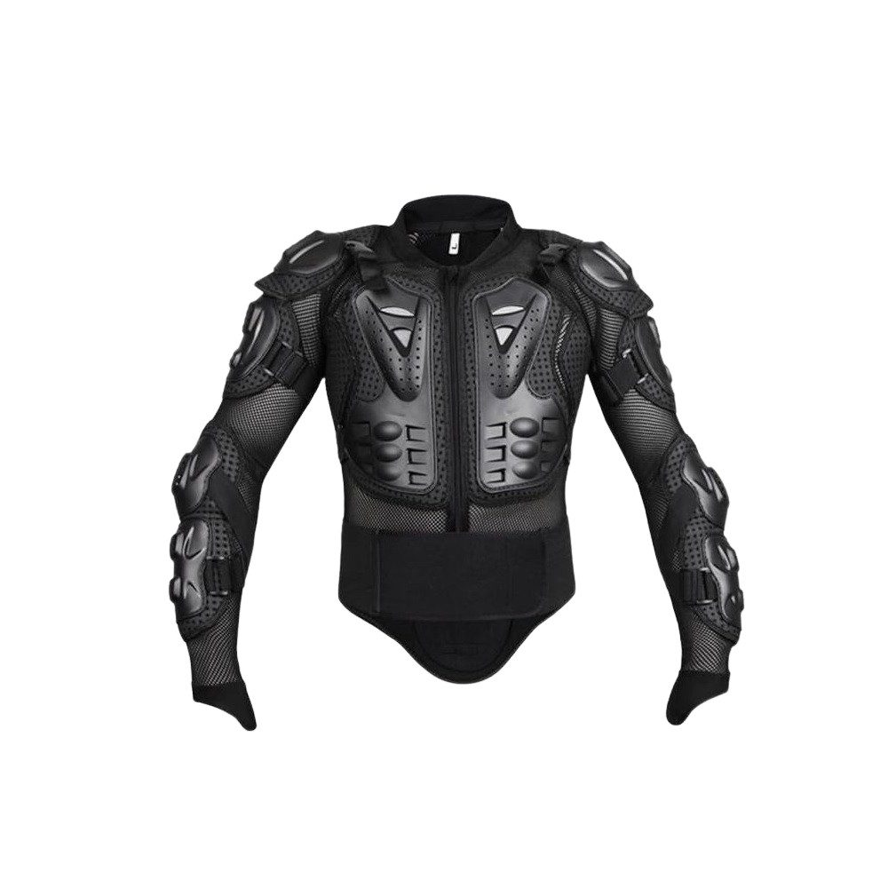 FunSport-Factory Brustprotektor Protektorenjacke Protektorenweste Protektoren Motorrad Erwachsene, Abnehmbare Protektoren, Belüftet, Elastisches Material