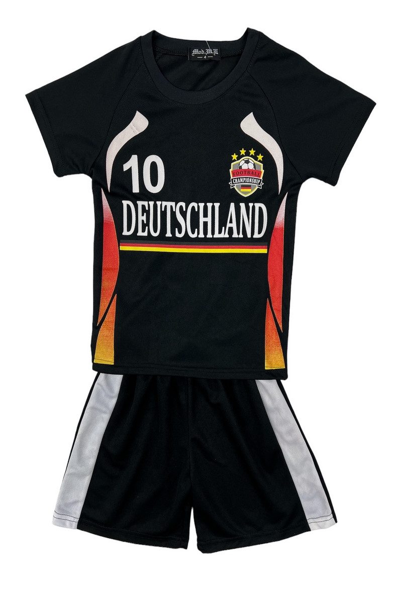 Fashion Boy Fußballtrikot Fußball Fan Set Deutschland Germany Trikot + Shorts, JS780 (Set, 2, Shirt+Shorts)