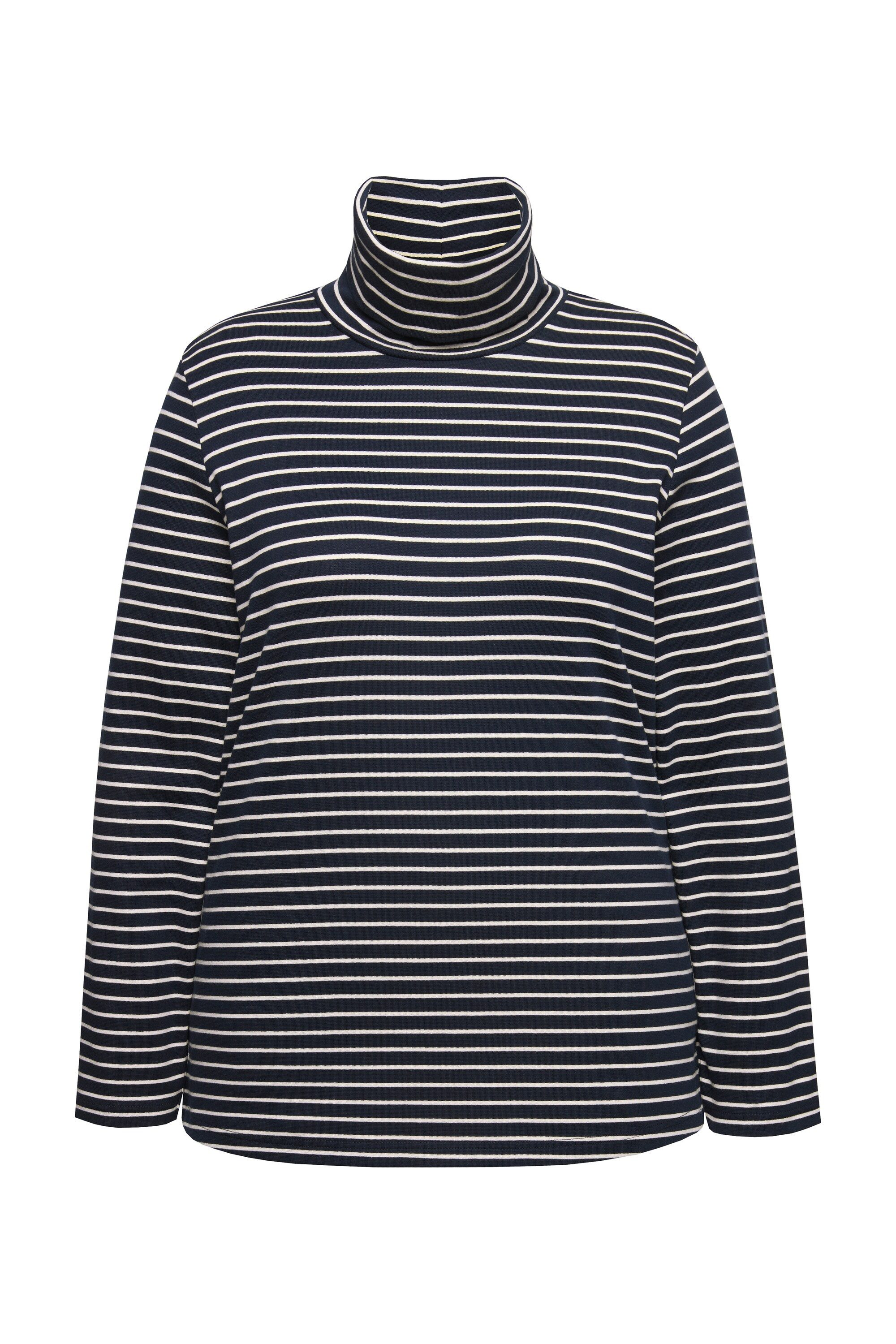 Ulla Popken T-Shirt Shirt gerippt Slim günstig online kaufen