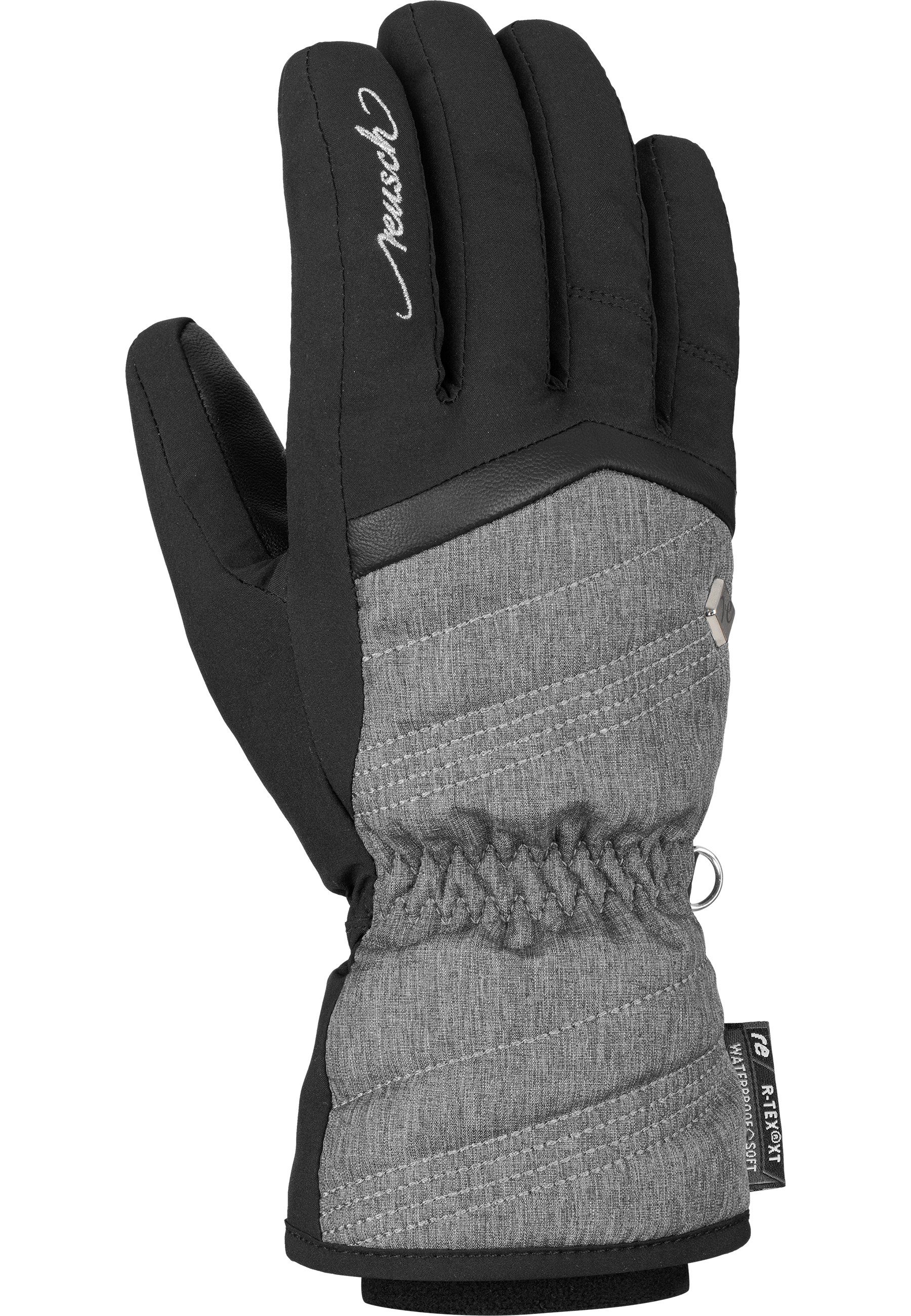 Reusch Skihandschuhe Lenda R-TEX® Funktionsmembrane wasserdichter mit XT grau-schwarz