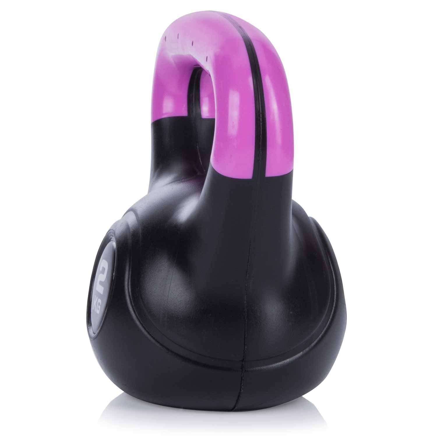 Body & Mind Kettlebell Body & Mind Kettlebell 2–20 kg – Profi Kettlebell mit Kunststoffmantel, (Profi Schwunghantel), Kraftraining Workout Gewicht (2 kg)