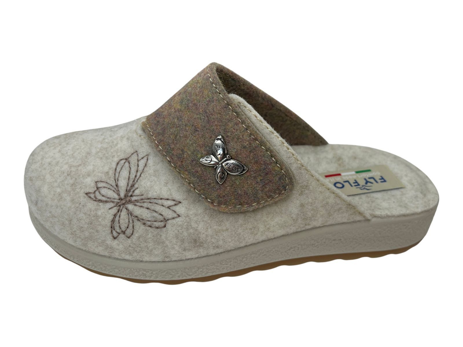 Fly Flot FLY FLOT Damen Pantoffel 320249-08 beige Hausschuh – Bild 3 von 5