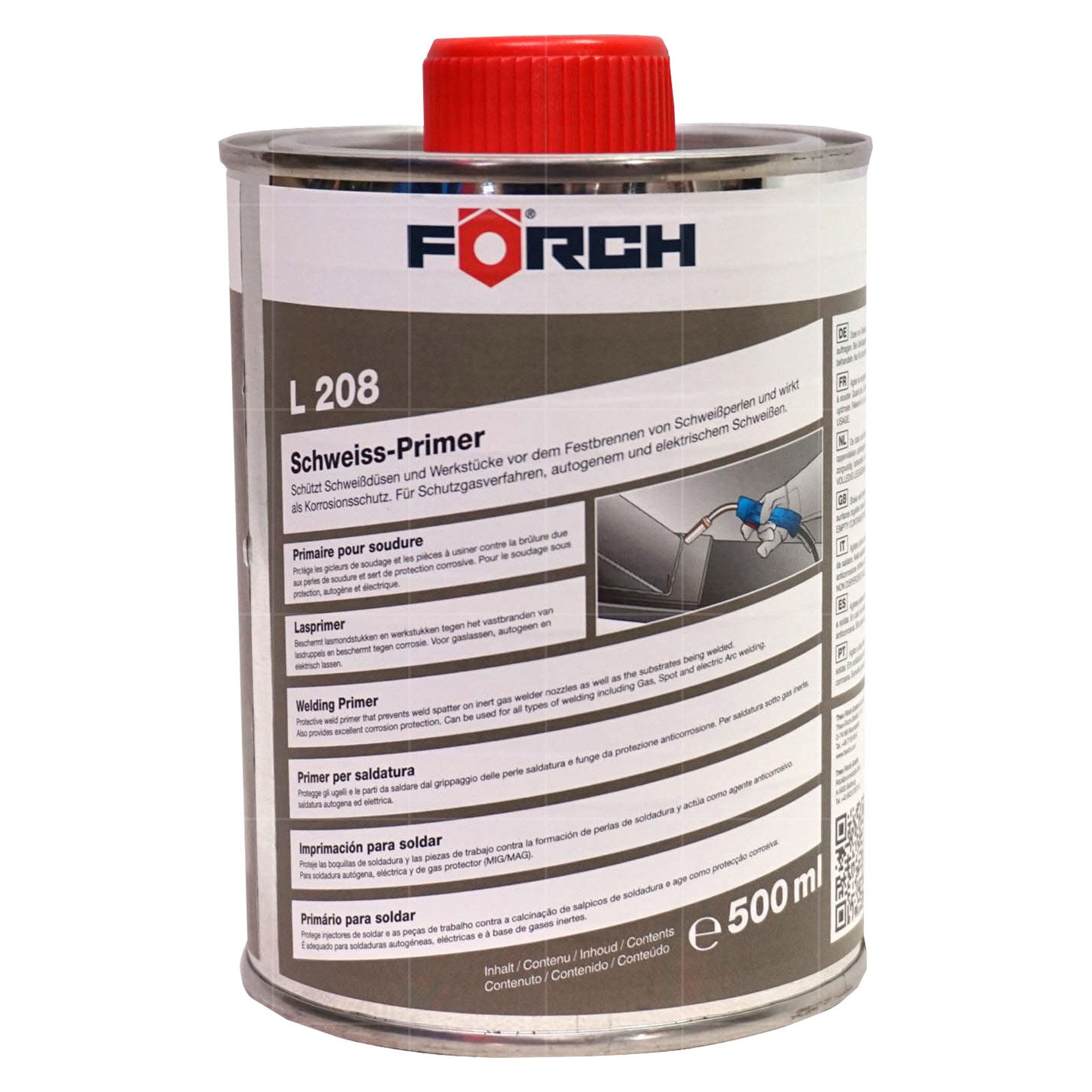 FÖRCH Rostschutzgrundierung L208 Schweissprimer - 0.5 Ltr