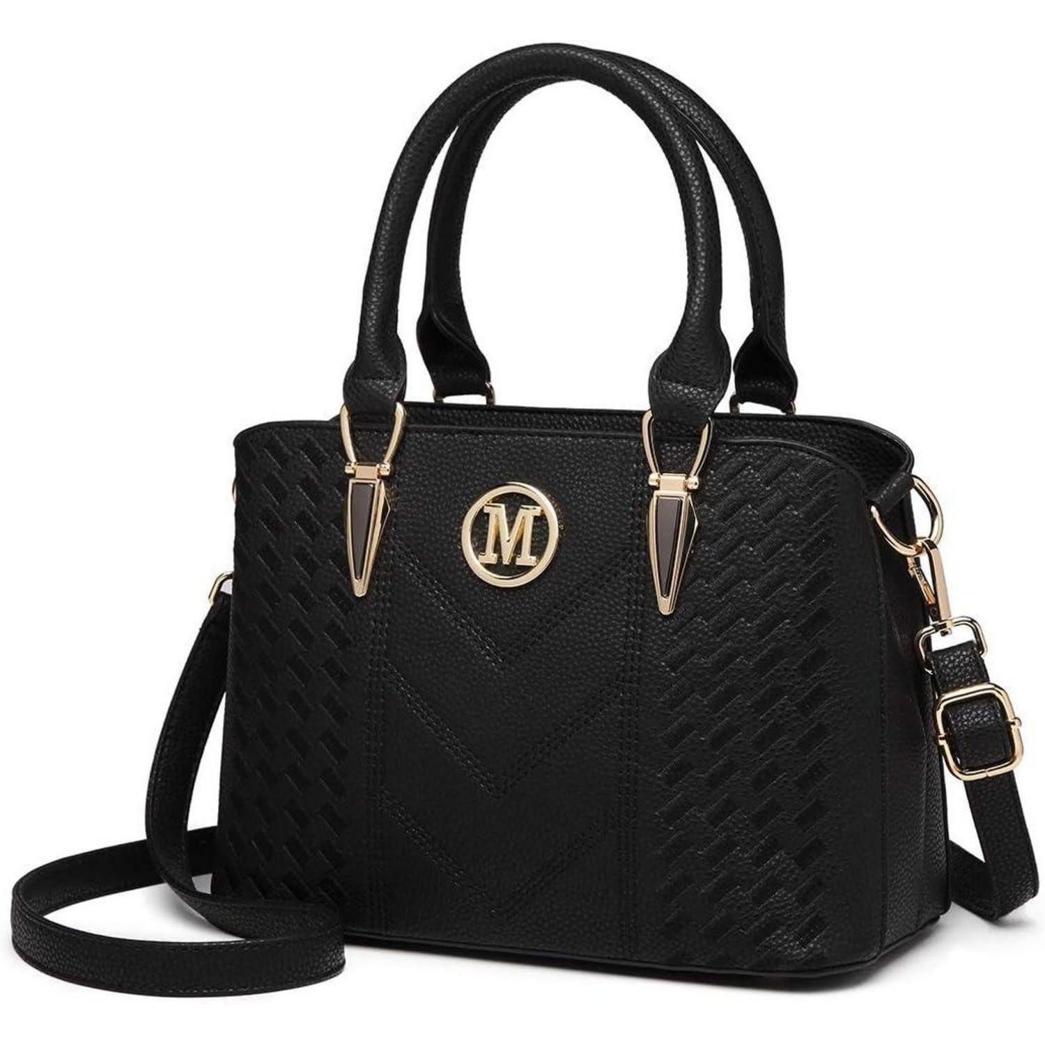 LuxusKollektion Henkeltasche Handtasche Damen Henkeltasche Lychee Innentasc günstig online kaufen