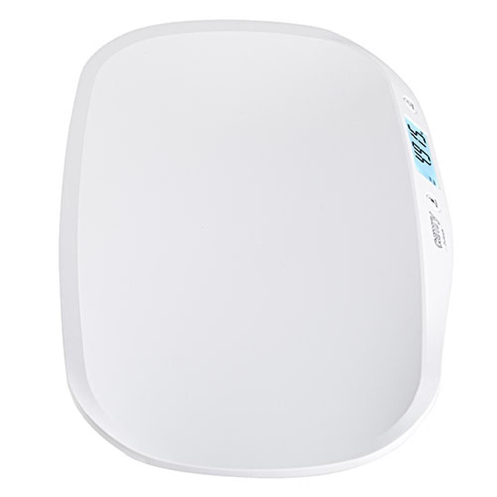 Camry Personenwaage CR 8185 Babywaage digital bis 20 kg, Säuglingswaage mit 5 g Teilung, Auto-HOLD, Tara, LCD-Display, 4 Sensoren, Baby Waage für Zuhause, weiß