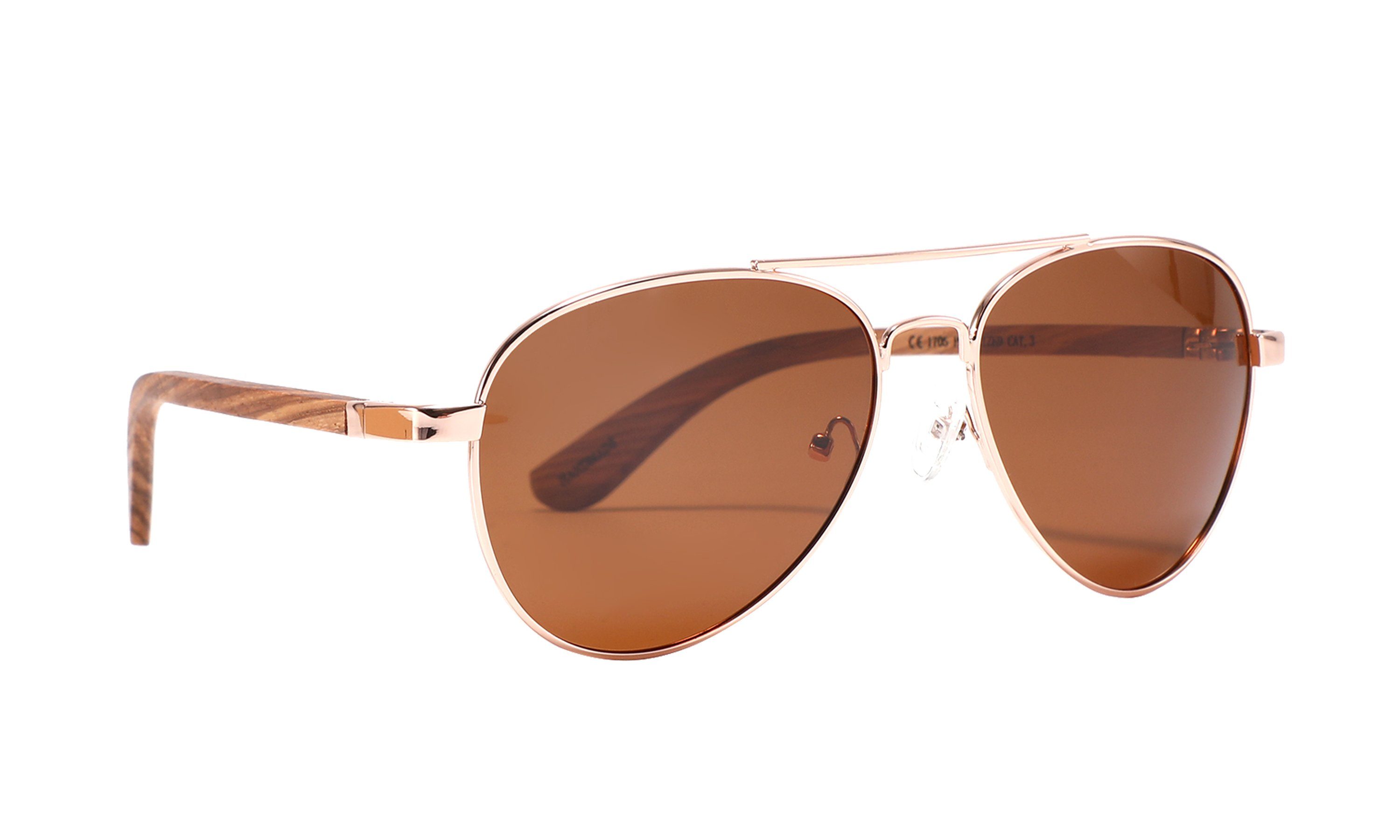 braunen Mailand ALESSANDRO Linsen COLLEZIONE Sonnenbrille mit