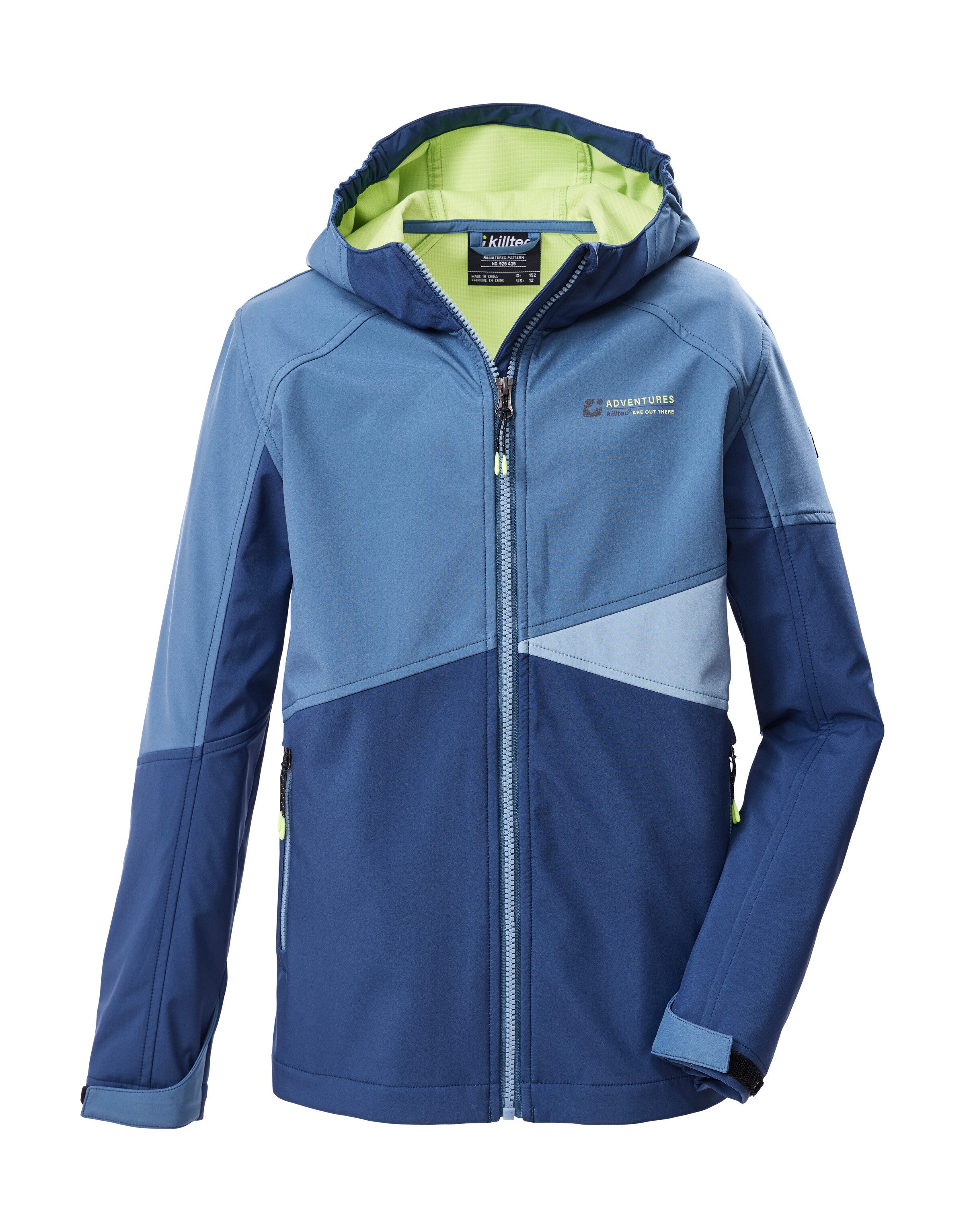 Killtec Softshelljacke KOS 142 BYS SFTSHLL JCKT Wind- und wasserabweisende Kinderjacke, Colourblock-Design